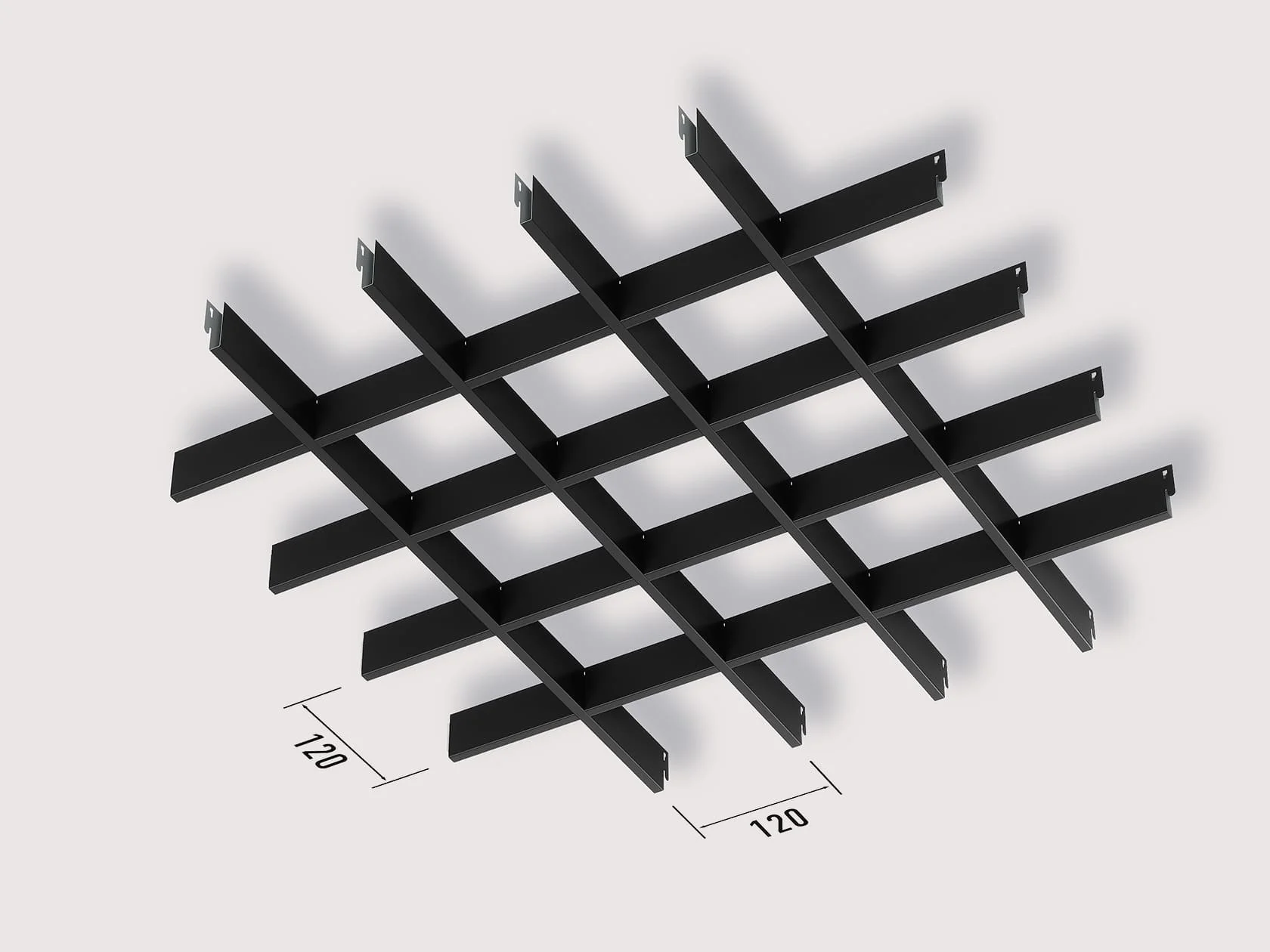 Підвісна Cтеля Грильято 120x120