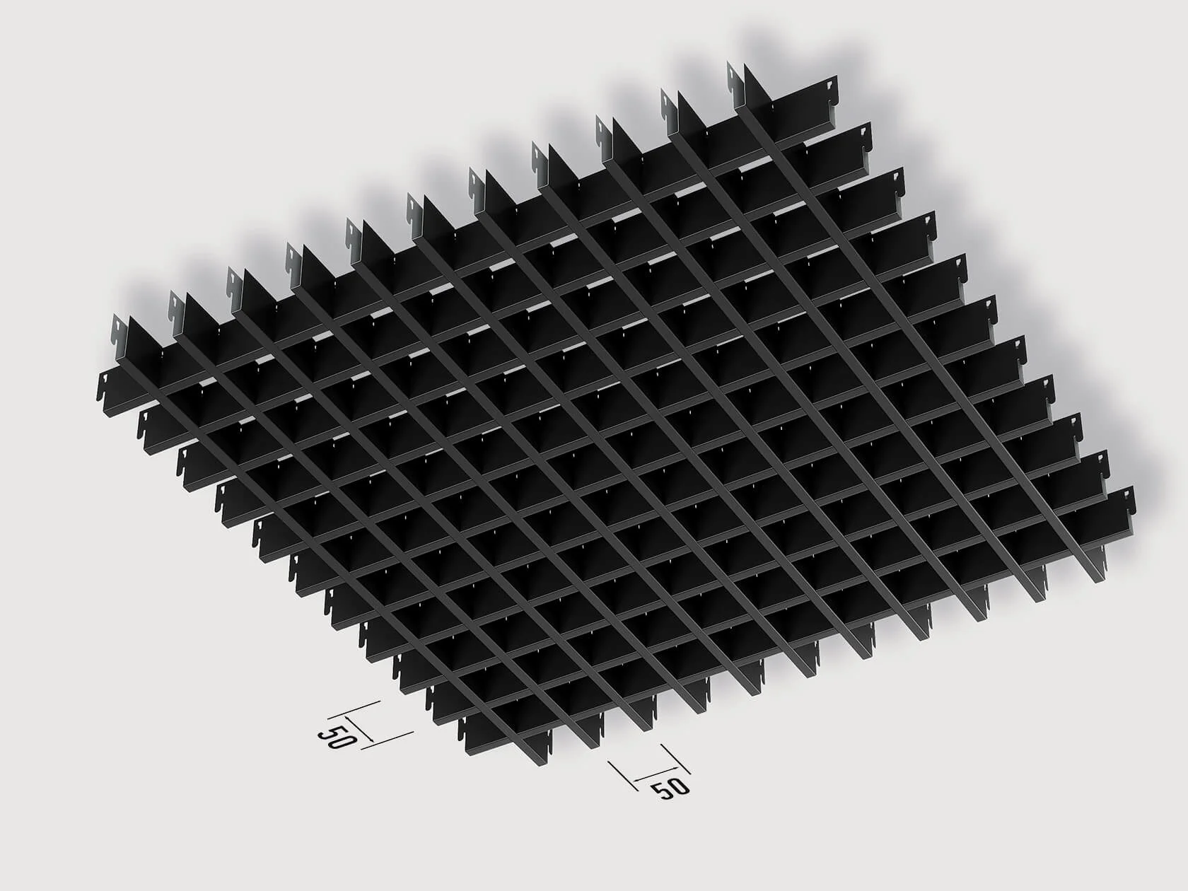 Підвісна Cтеля Грильято 30x30