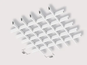 Альтернативний вигляд Підвісна Cтеля Грильято 100x100